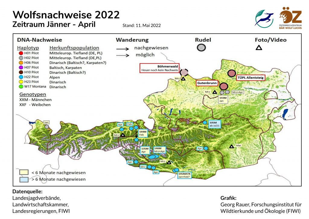 oez_wolfsnachweise_2022-6-1024x726 Wolf - Verbreitung Österreich